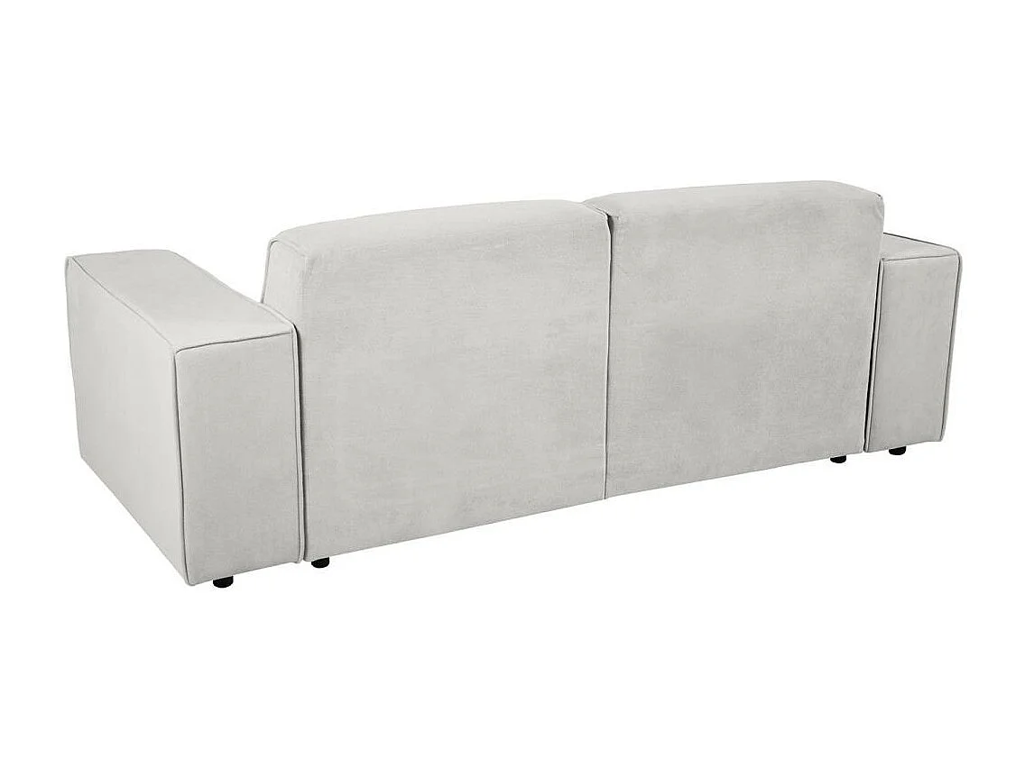 CANAPE 3 PLACES Pedro sans fonction sommeil beige clair