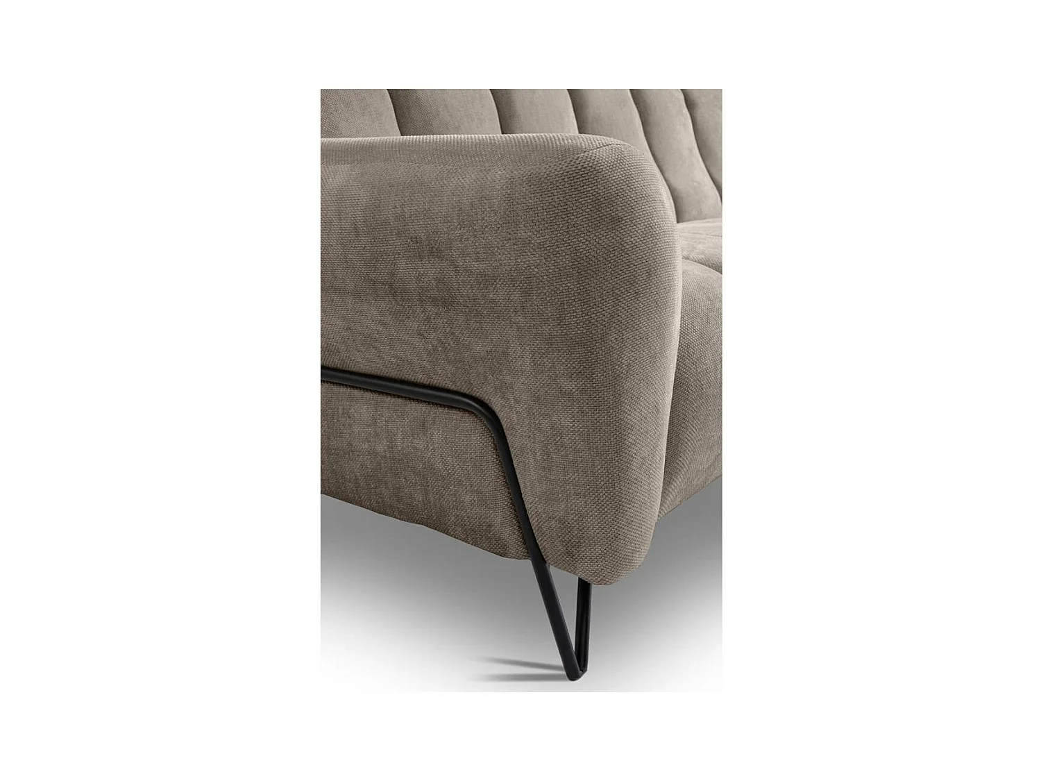 RELAXFAUTEUIL Volare met metalen poten bruin