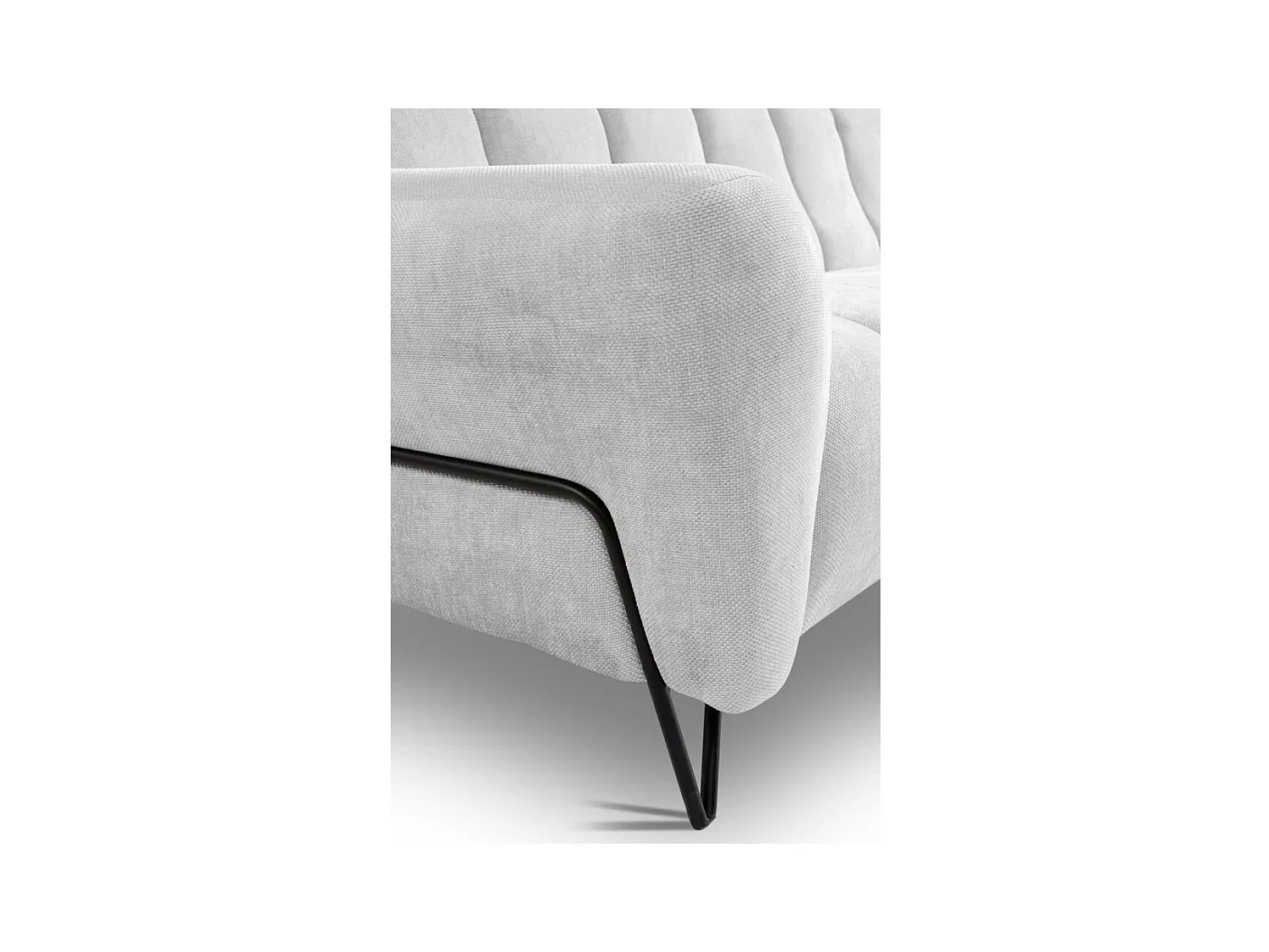 RELAXFAUTEUIL Volare met metalen poten lichtgrijs