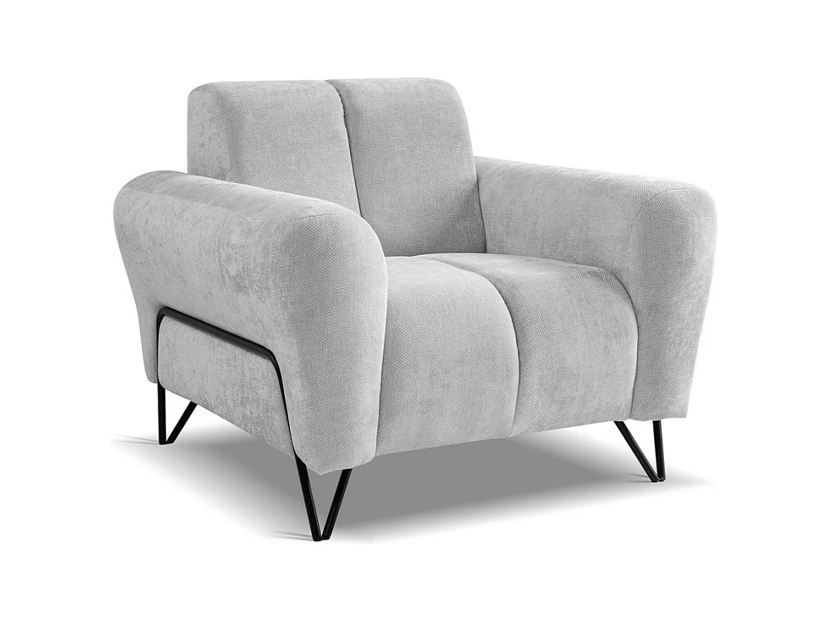 FAUTEUIL RELAX Volare avec pieds métal gris clair