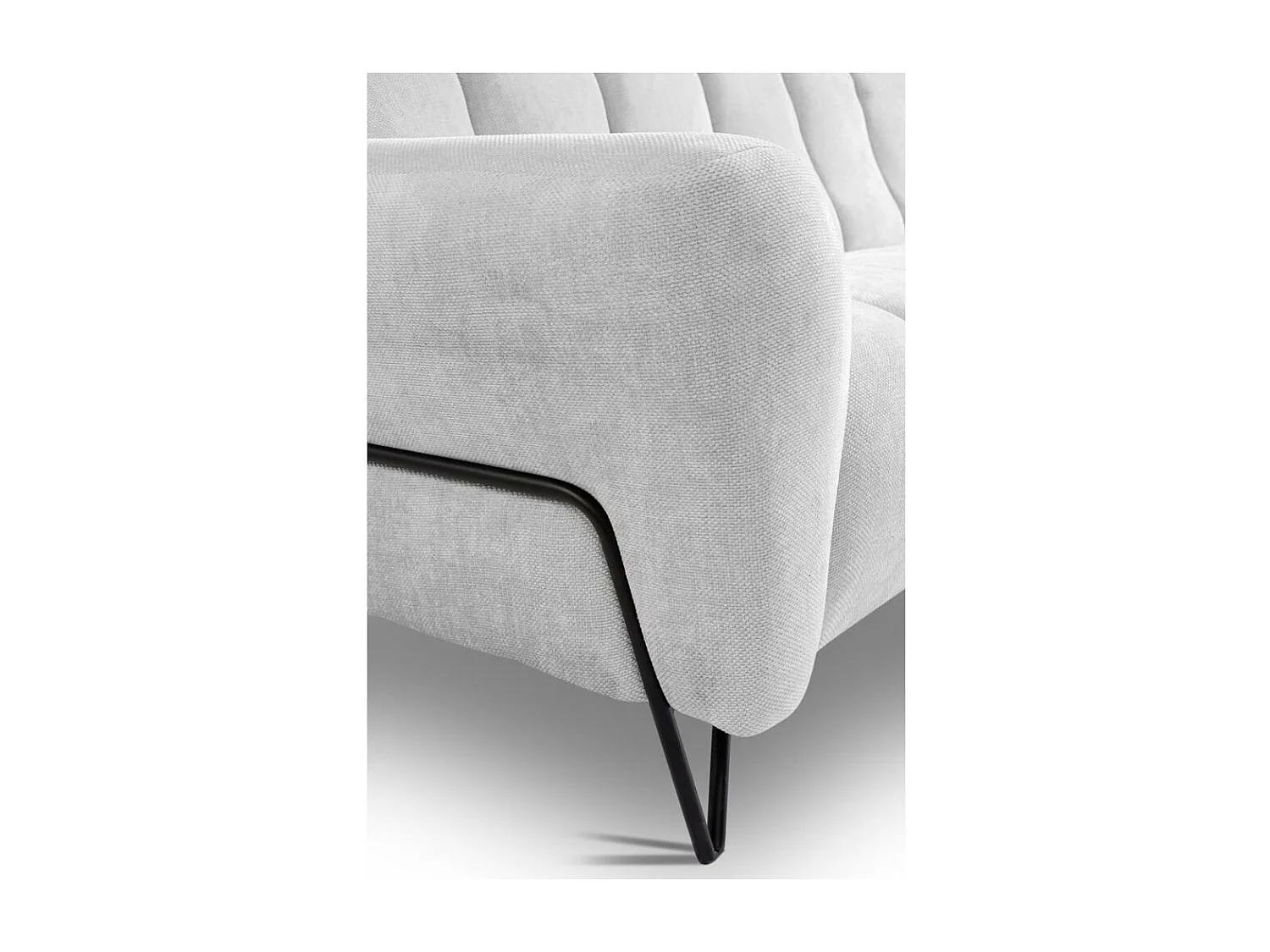 RELAXFAUTEUIL Volare met metalen poten lichtgrijs