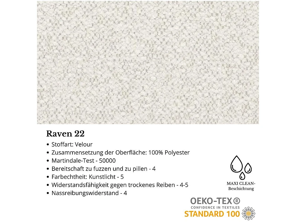 CHESTERFIELD-SESSEL Falco beige mit Wenge Holzbeinen