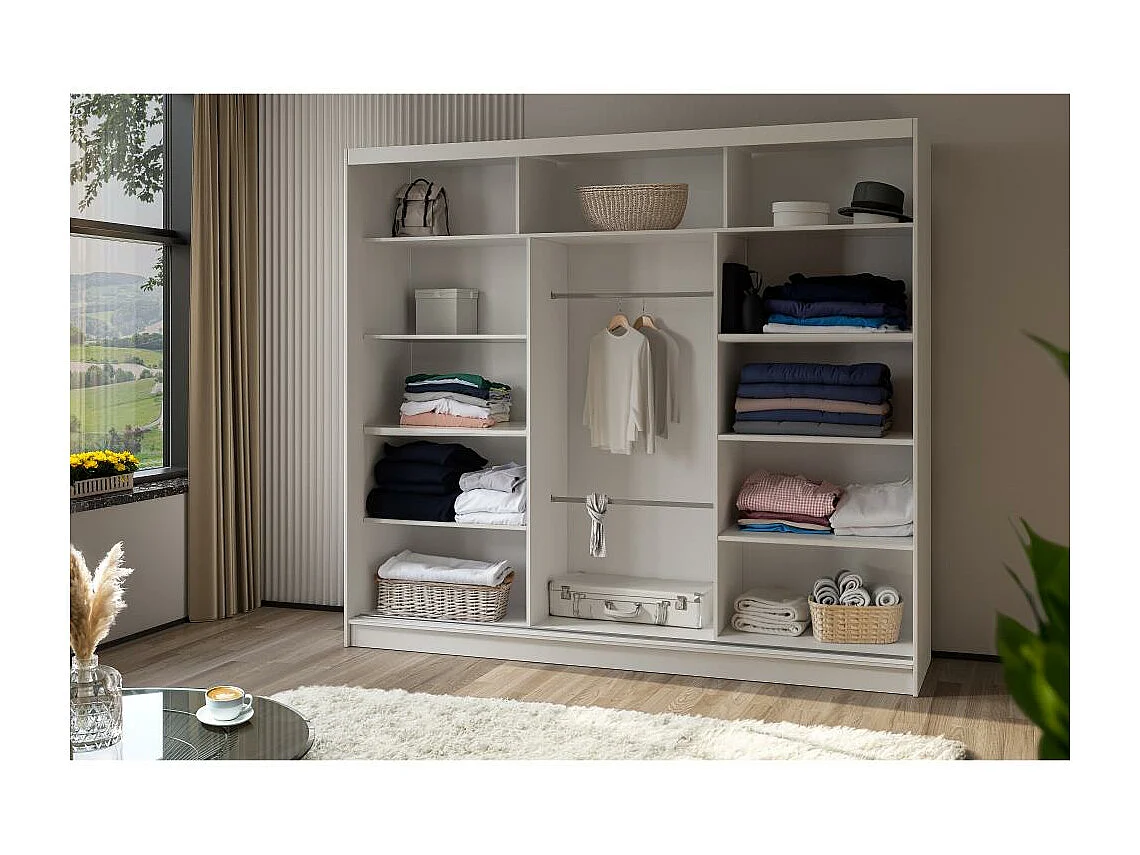 SCHWEBETÜRENSCHRANK Mario 240/216/61 eiche Sonoma