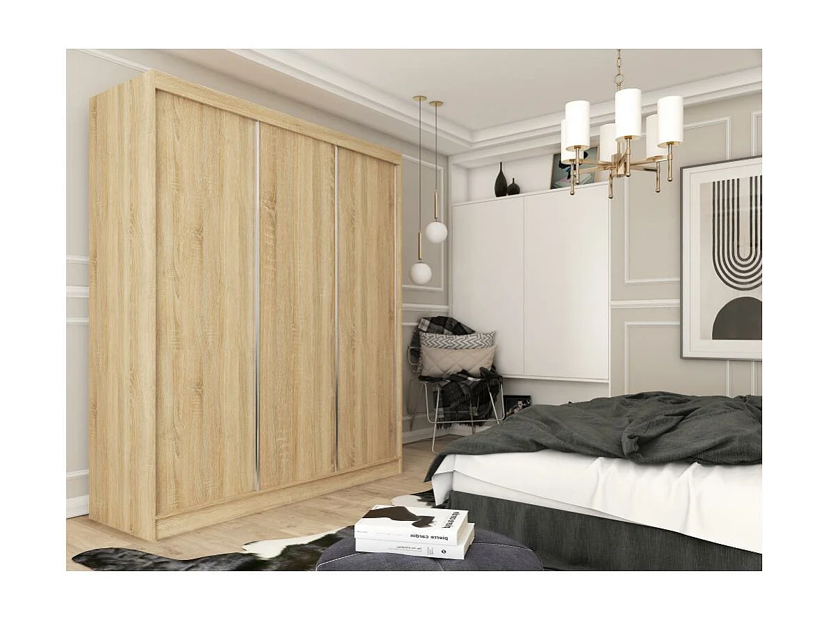 ARMOIRE À PORTES FERMÉES Mario 180/216/61 chêne Sonoma