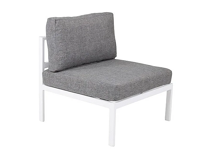 Copacabana Gartensofa Mittelsegment weiß.