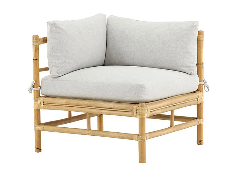 Cane Gartensofa Eckteil natur.