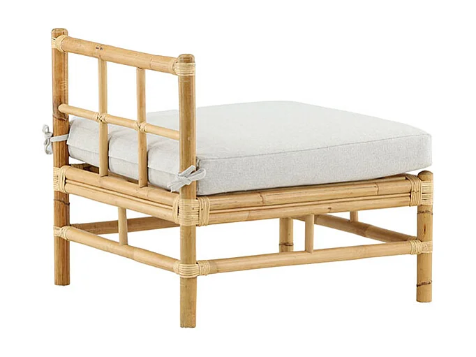 Canapé de Jardin "Cane" 75cm Naturel