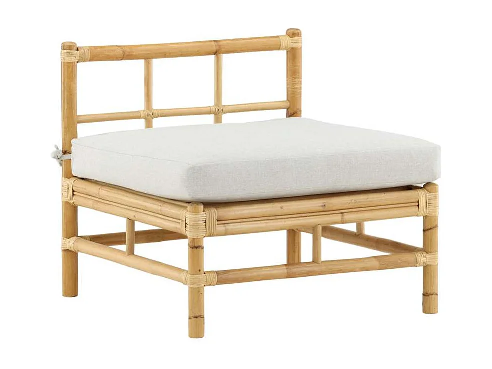 Canapé de Jardin "Cane" 75cm Naturel