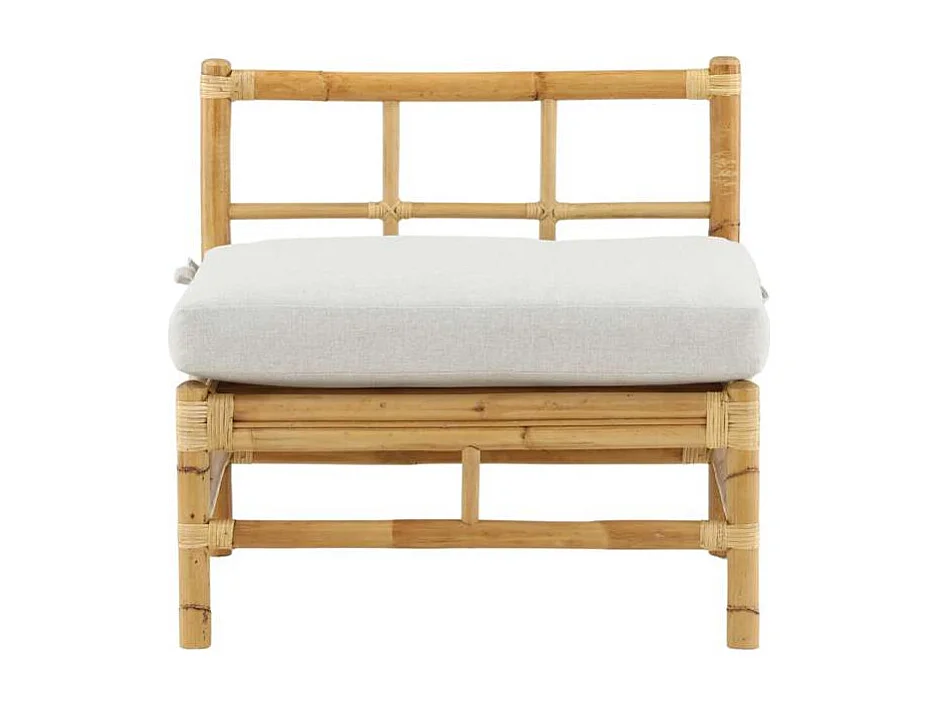 Canapé de Jardin "Cane" 75cm Naturel