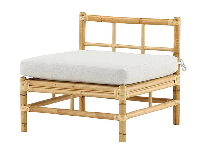 Canapé de Jardin "Cane" 75cm Naturel