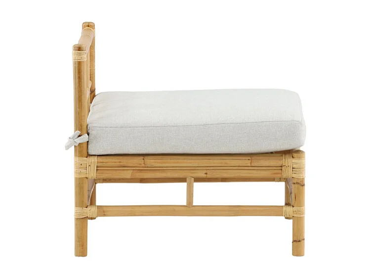 Canapé de Jardin "Cane" 75cm Naturel