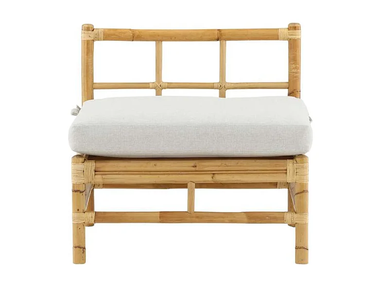 Canapé de Jardin "Cane" 75cm Naturel