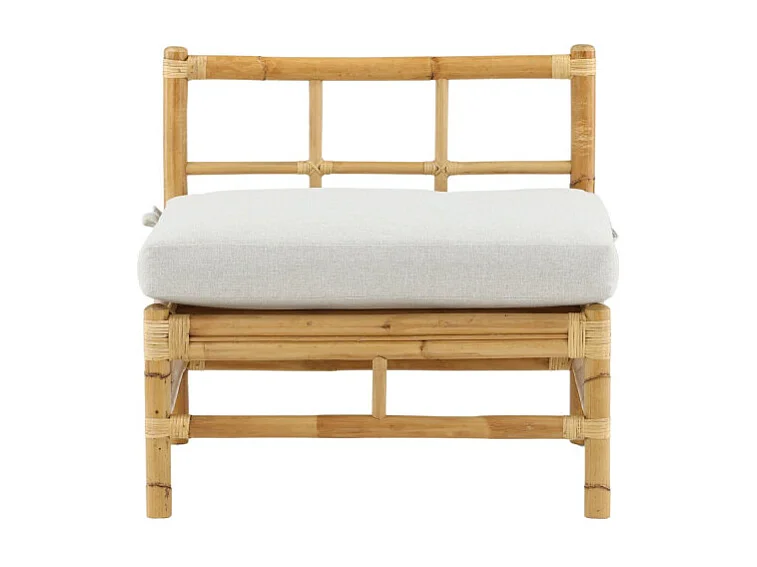 Canapé de Jardin "Cane" 75cm Naturel