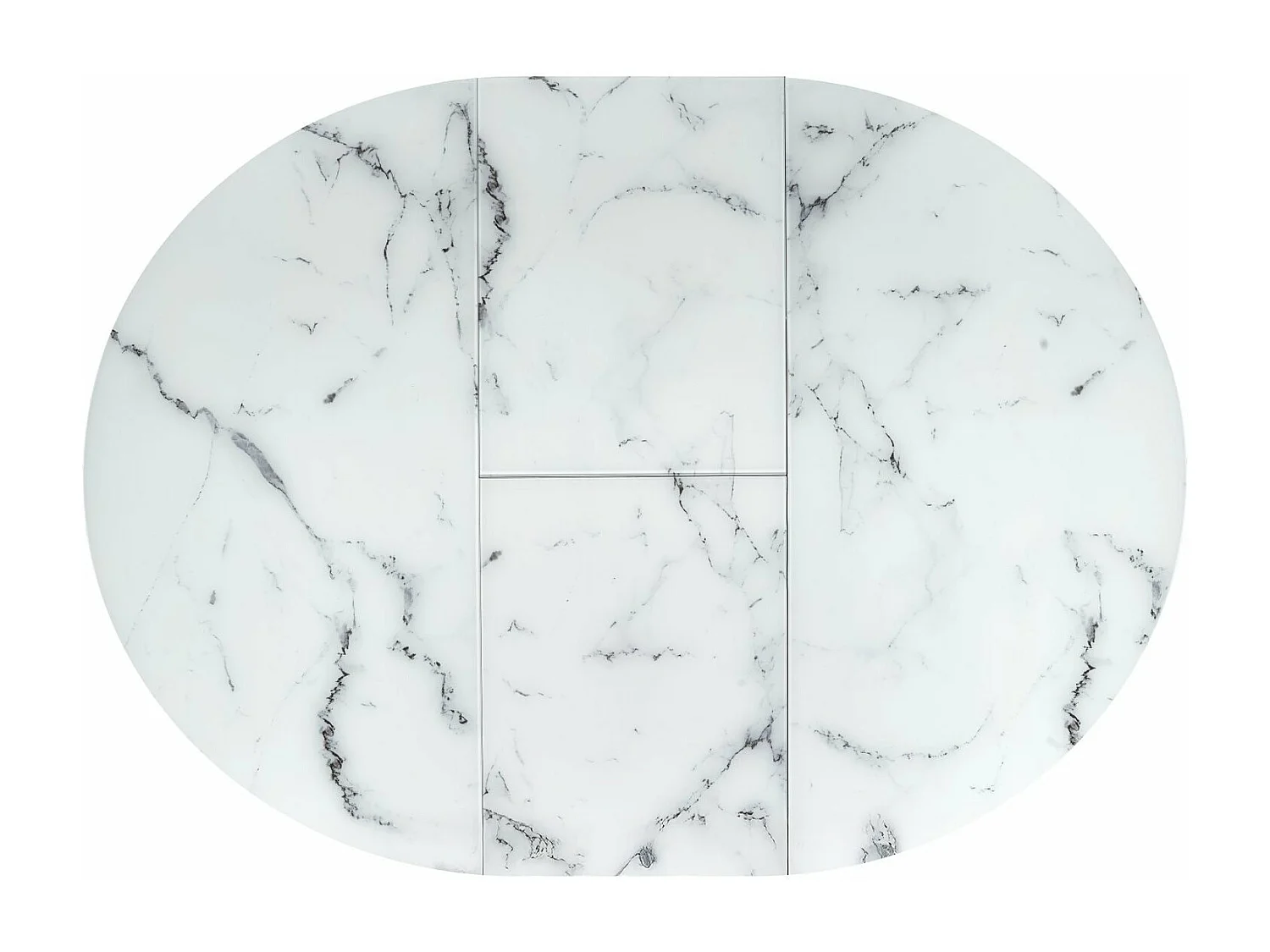 Tavolo da pranzo Vertigo (130x130-180)/Bianco&Nero