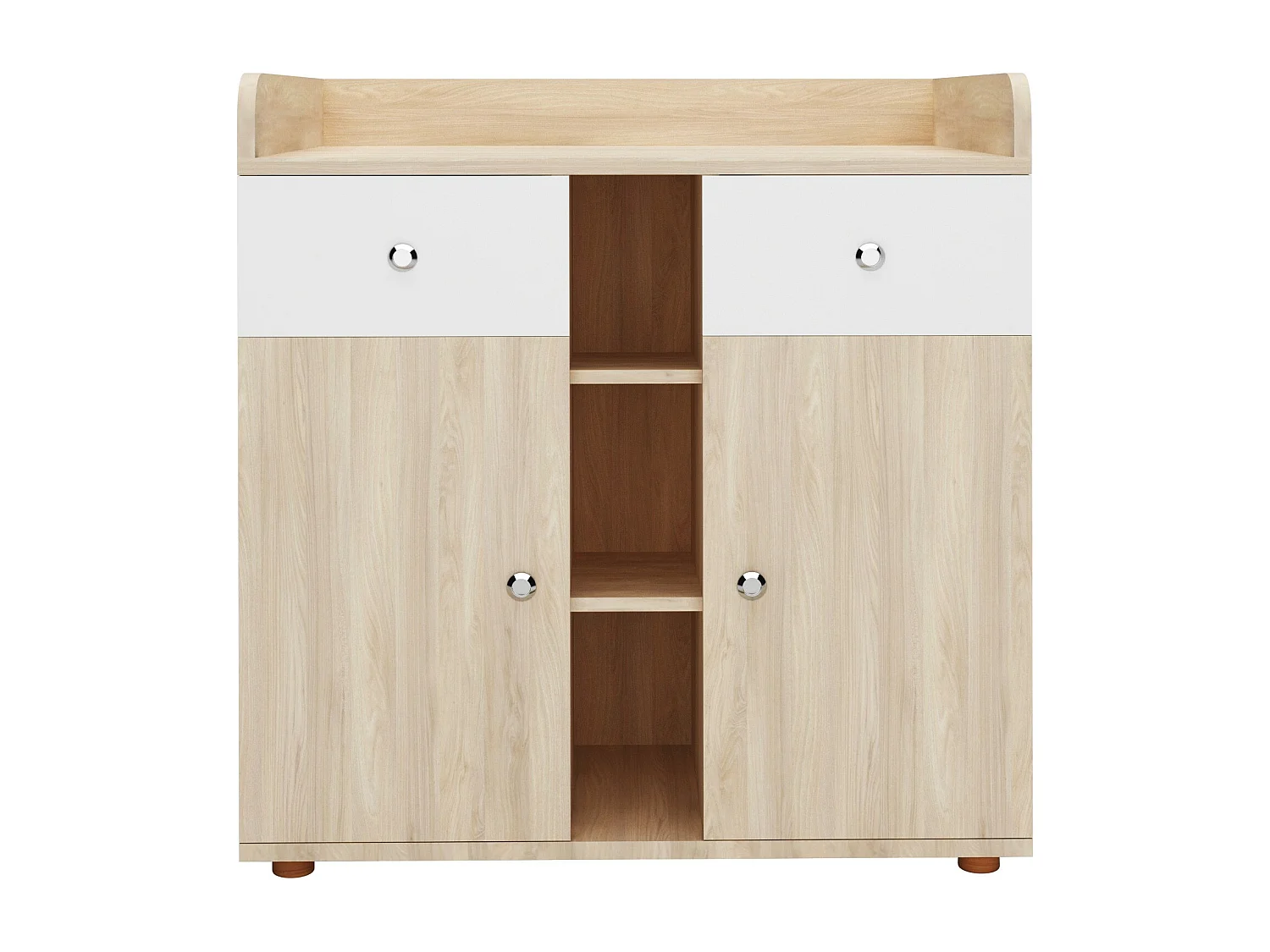 Floraya - Commode - Verschoontafel - Luiertafel - Wit/Hout