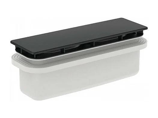 IDEAL STANDARD Receveur  120 X 80 Ultra Flat New acrylique rectangle noir mat bonde incluse