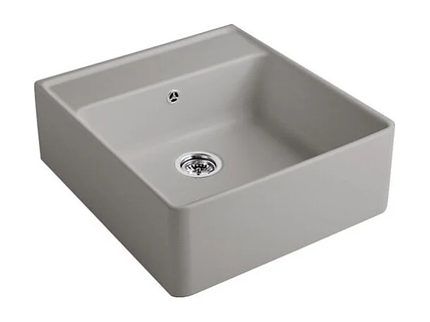 Evier timbre office VILLEROY ET BOCH Tradition Fossile CeramicPlus avec vidage automatique