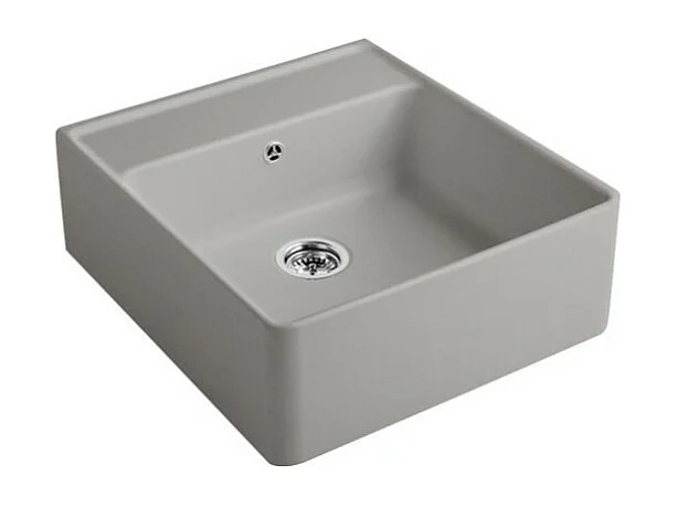 Evier timbre office VILLEROY ET BOCH Tradition Fossile CeramicPlus avec vidage manuel