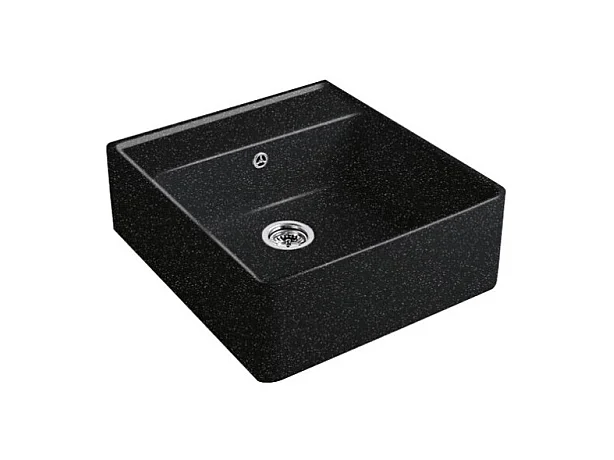 Evier timbre office VILLEROY ET BOCH Tradition Chromite CeramicPlus avec vidage automatique