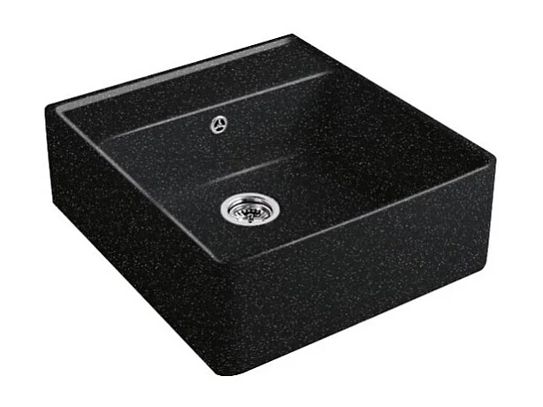 Evier timbre office VILLEROY ET BOCH Tradition Chromite CeramicPlus avec vidage automatique