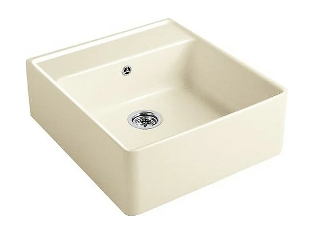 Evier timbre office VILLEROY ET BOCH Tradition Creme CeramicPlus avec vidage automatique
