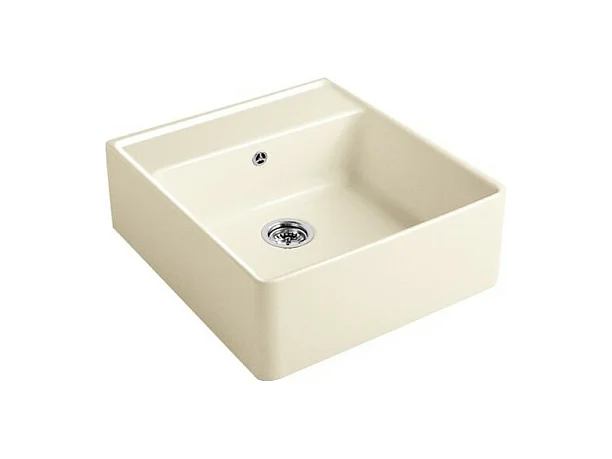 Evier timbre office VILLEROY ET BOCH Tradition Creme CeramicPlus avec vidage manuel