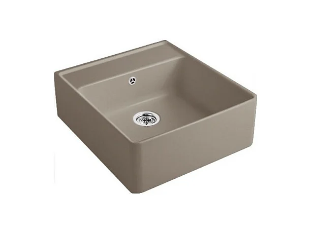 Evier timbre office VILLEROY ET BOCH Tradition Timber CeramicPlus avec vidage automatique