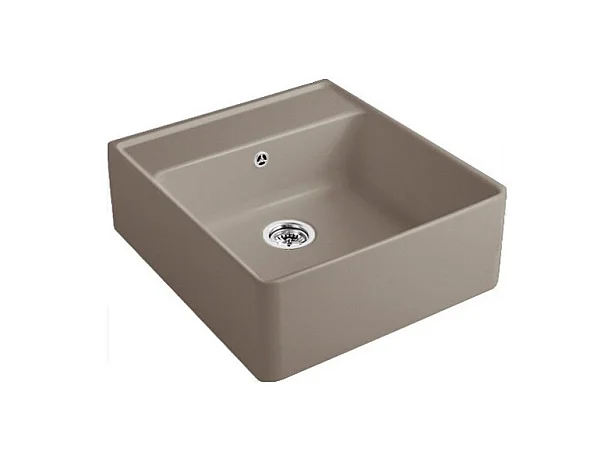 Evier timbre office VILLEROY ET BOCH Tradition 1 bac Timber CeramicPlus avec vidage manuel