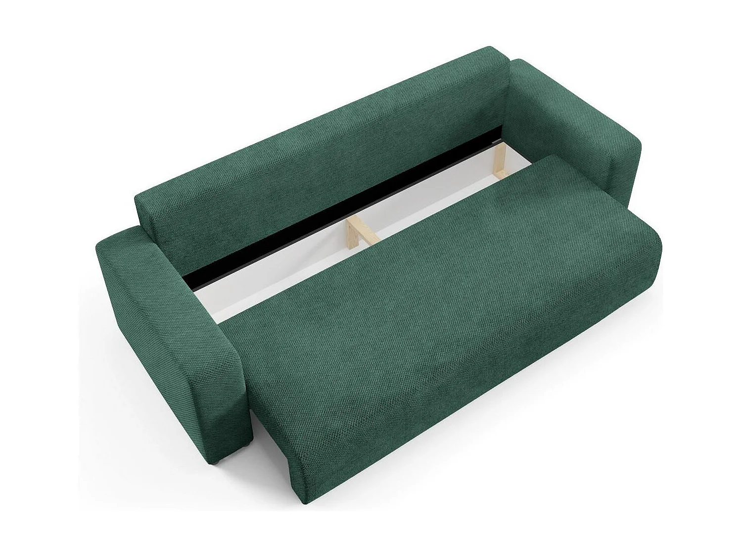 Schlafsofa mit Bettkasten EVORA Grün