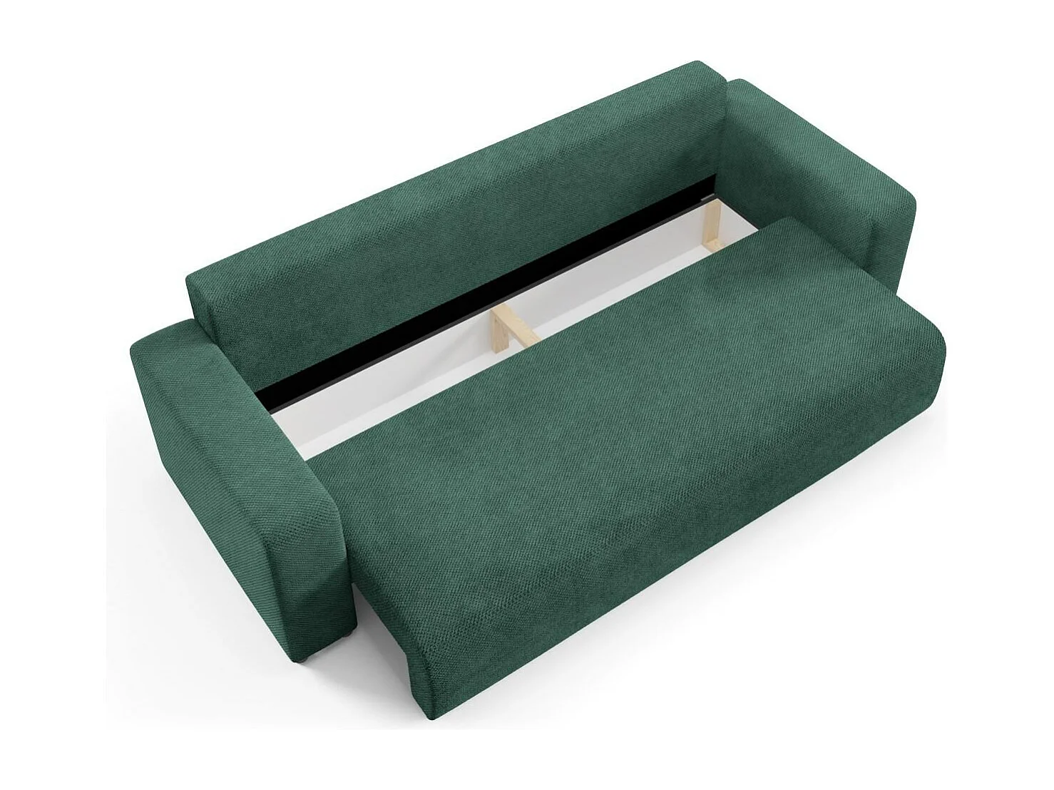 Schlafsofa mit Bettkasten EVORA Grün