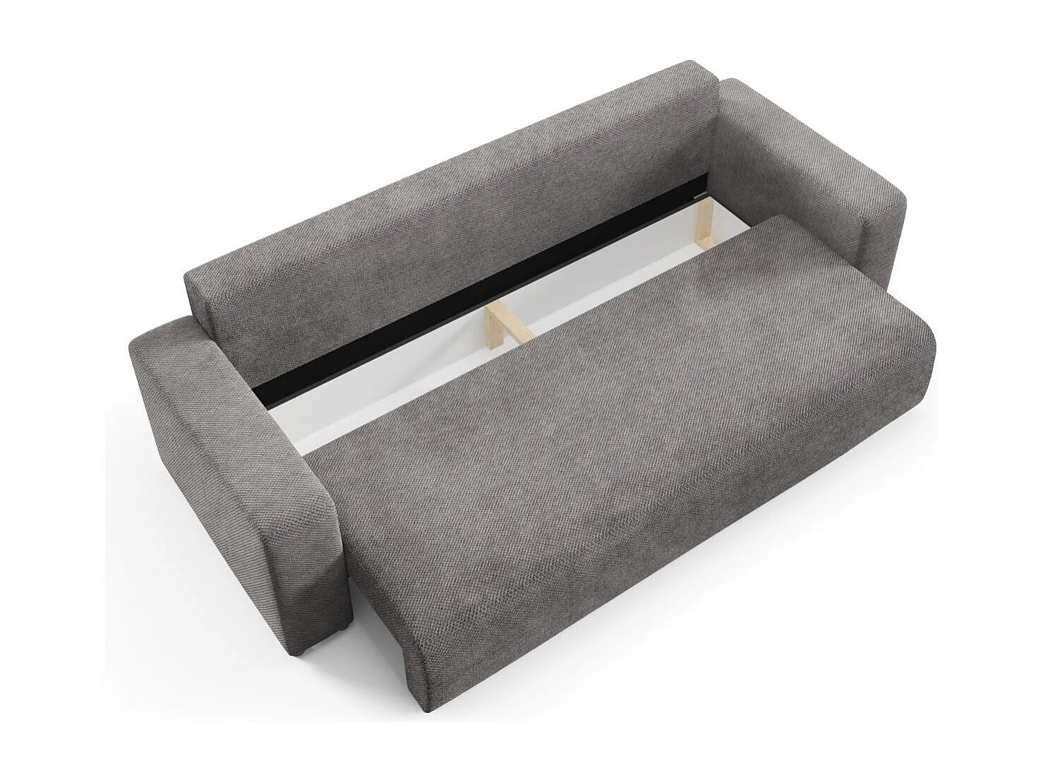 Schlafsofa mit Bettkasten EVORA Grau Anthrazit