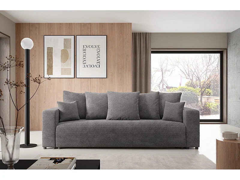 Canapé convertible  EVORA Gris Anthracite