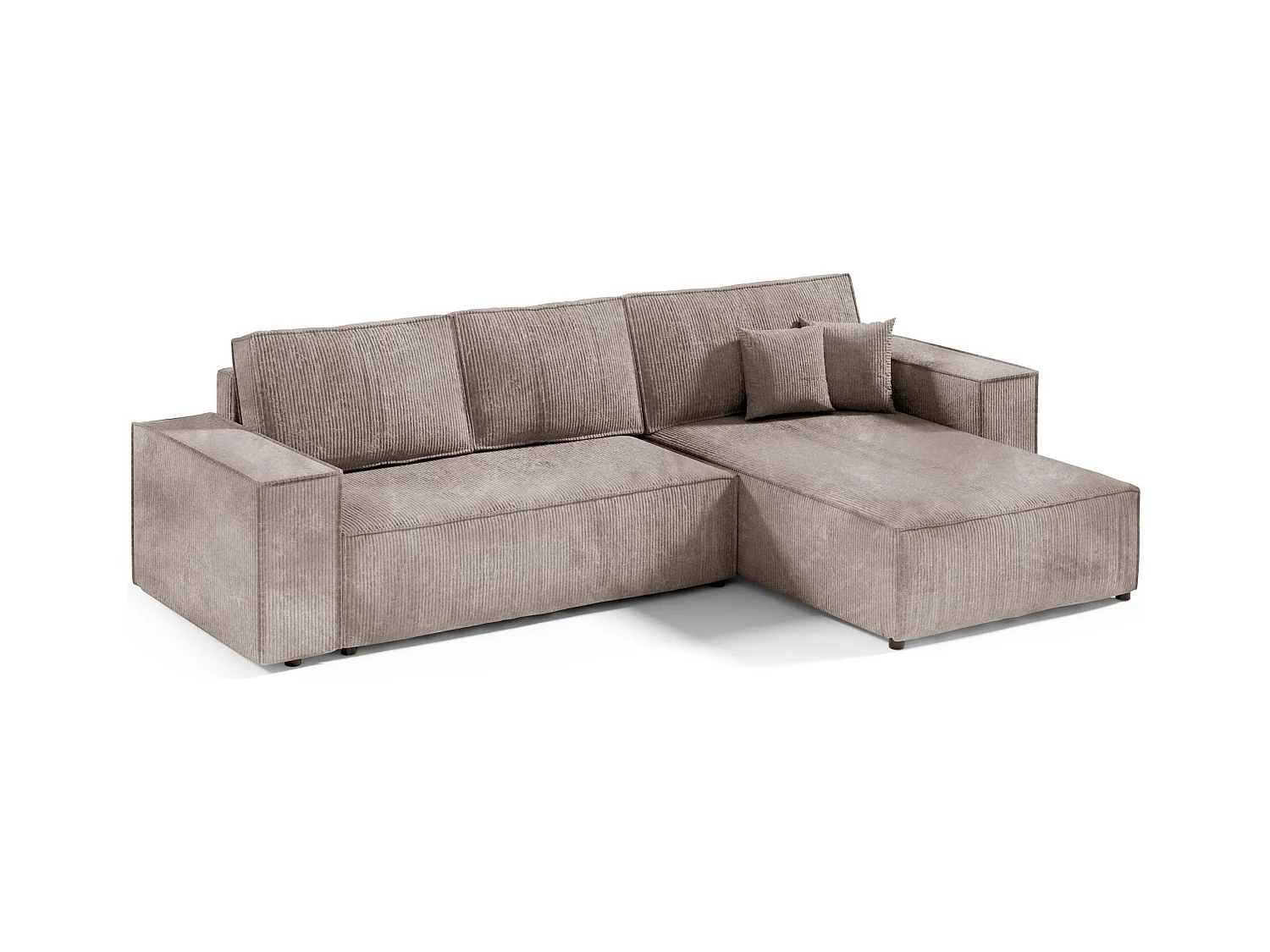 Canapé d'angle convertible MILLE L Beige