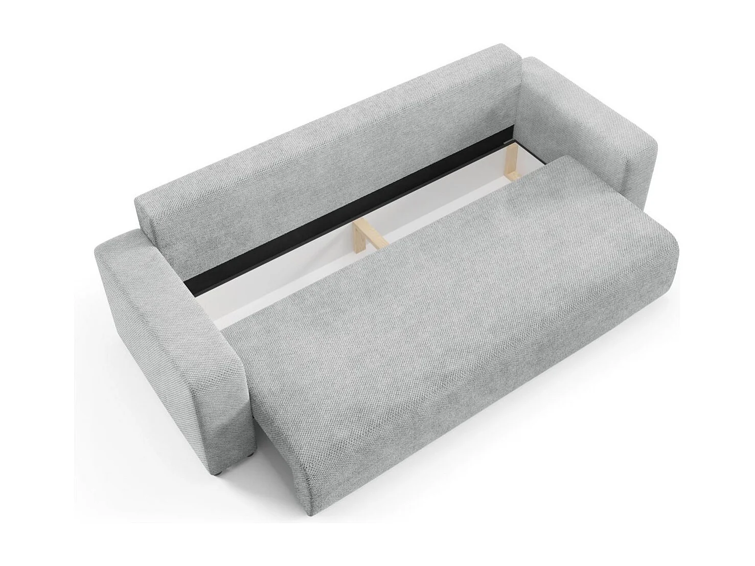 Schlafsofa mit Bettkasten EVORA Grau