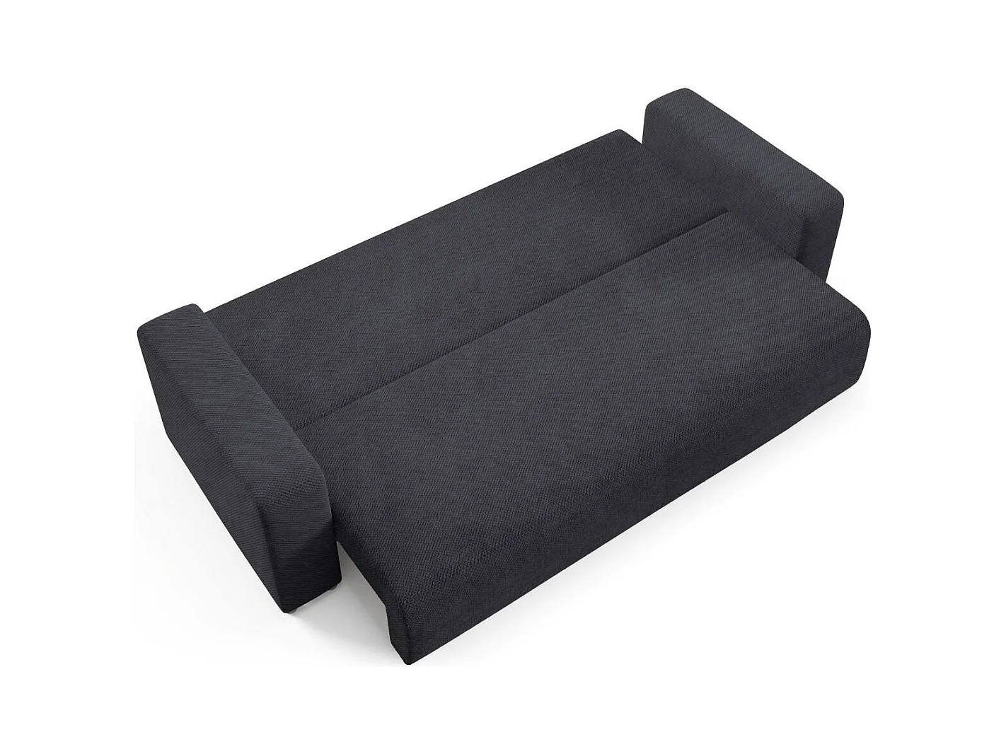 Schlafsofa mit Bettkasten EVORA Schwarz