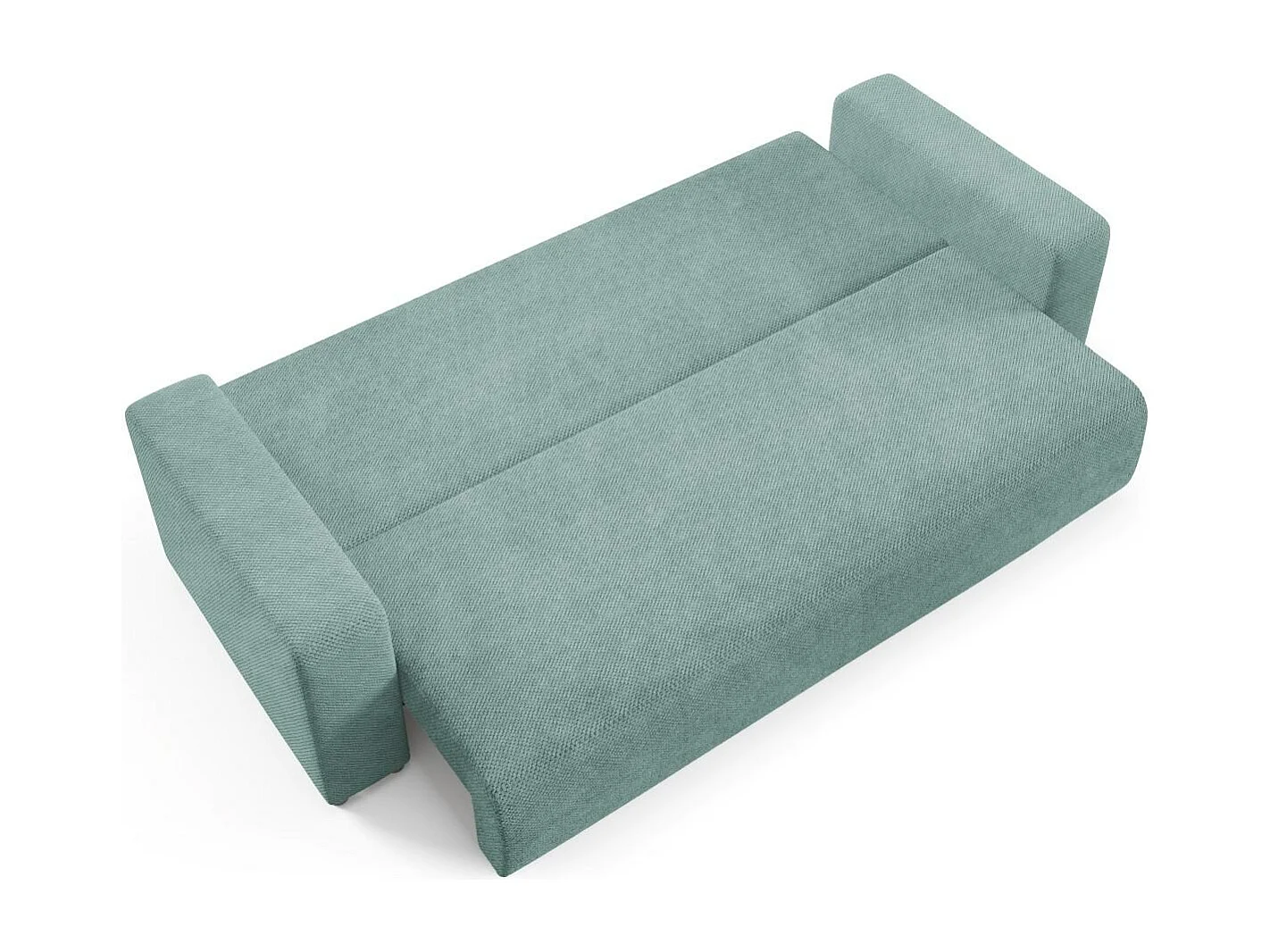 Schlafsofa mit Bettkasten EVORA Türkis