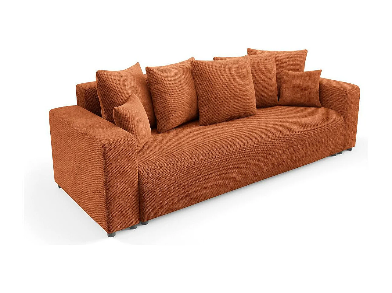 Schlafsofa mit Bettkasten EVORA Kupfer