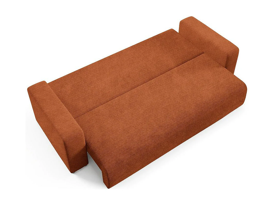 Schlafsofa mit Bettkasten EVORA Kupfer