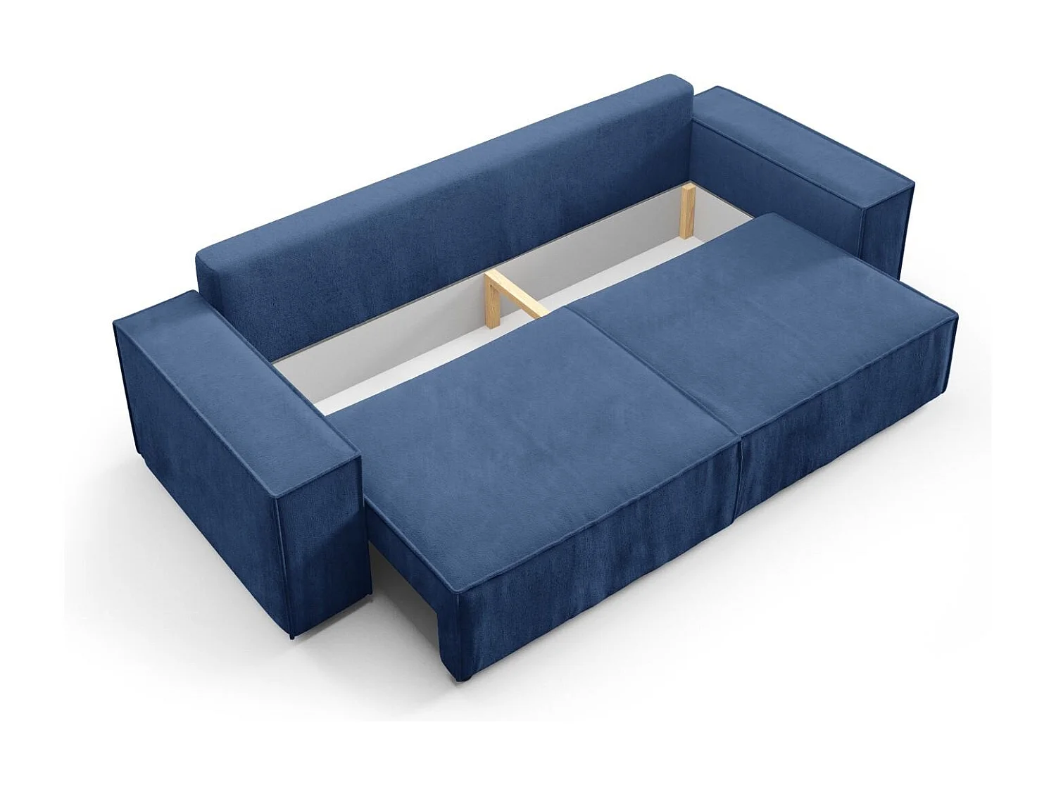 Schlafsofa mit Bettkasten MILLE Mini Blau