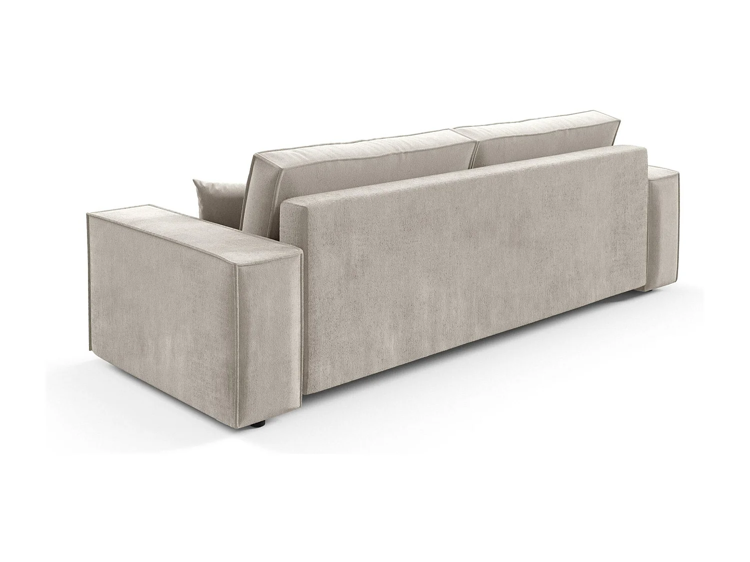 Schlafsofa mit Bettkasten MILLE Mini Cremig