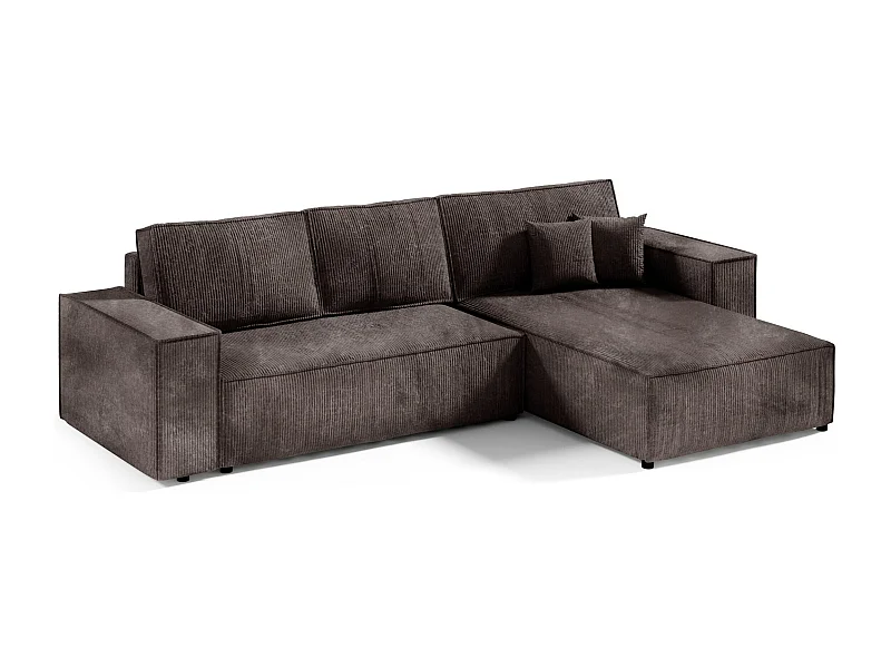 Canapé d'angle convertible MILLE L Braun