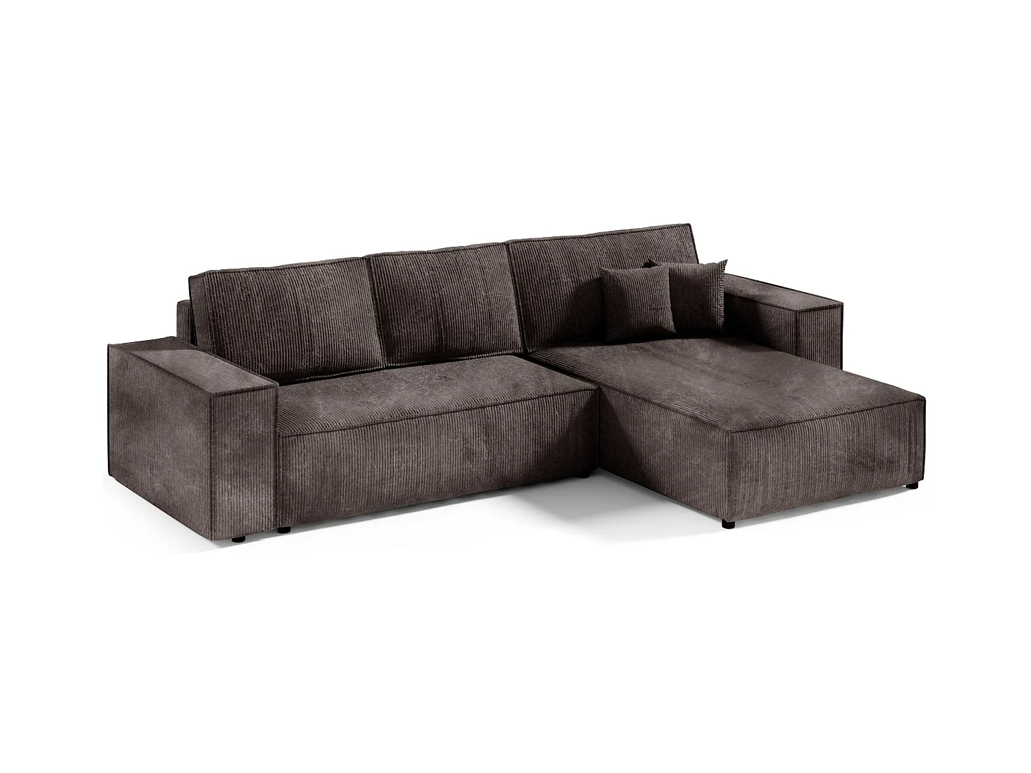 Canapé d'angle convertible MILLE L Braun