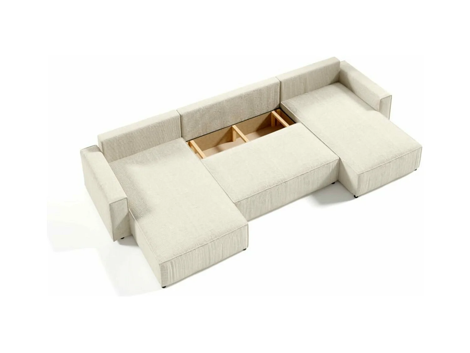 Ecksofa mit Schlaffunktion MILLE U Blau