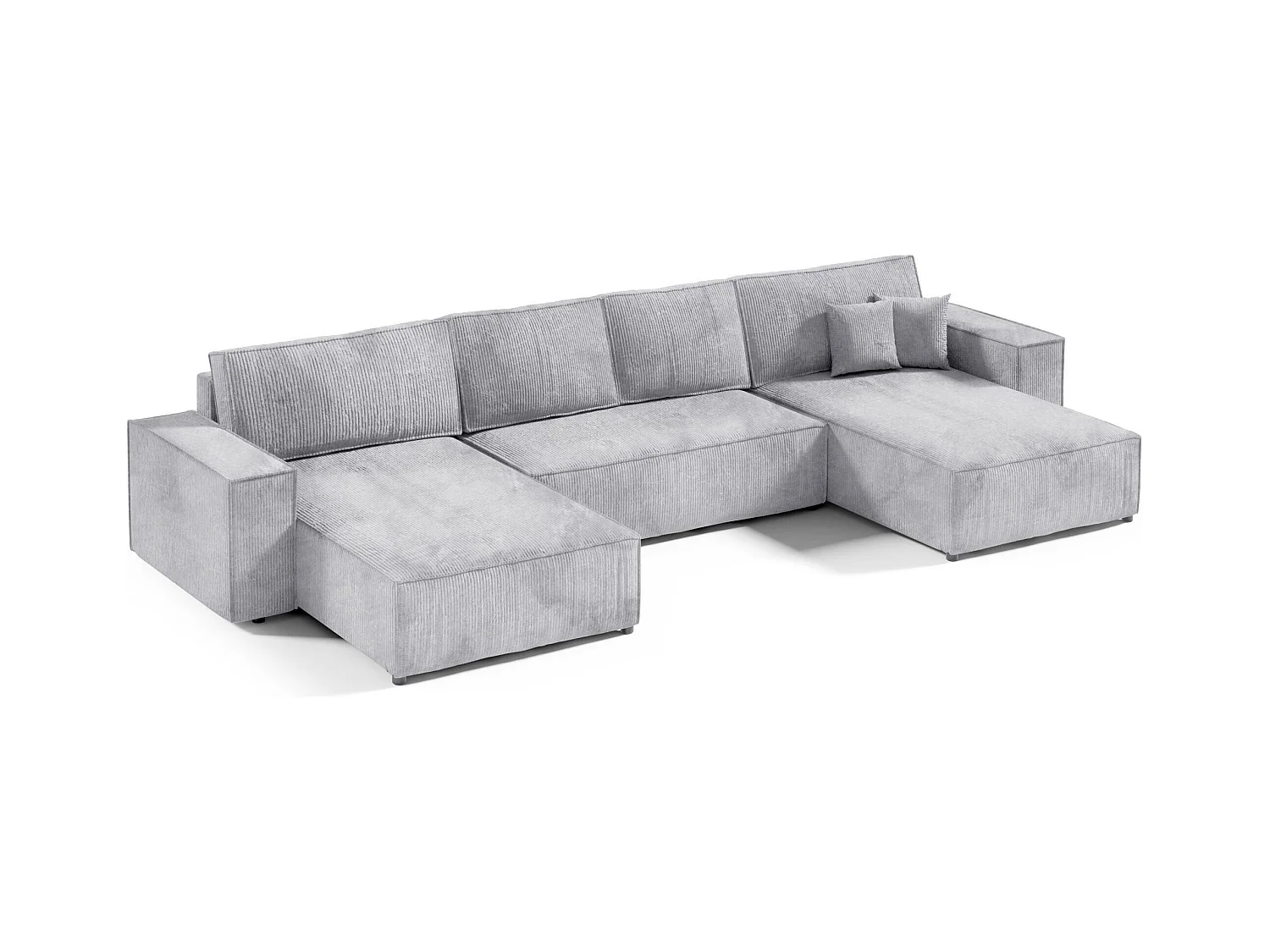 Canapé d'angle convertible MILLE U Gris