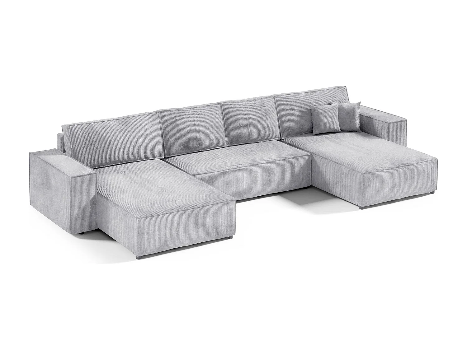 Canapé d'angle convertible MILLE U Gris