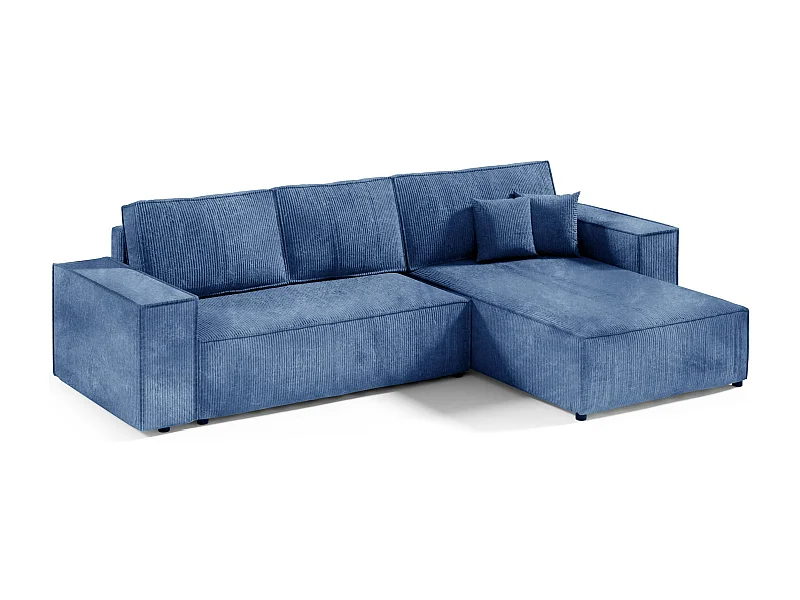 Hoekbankbed MILLE L Blauw
