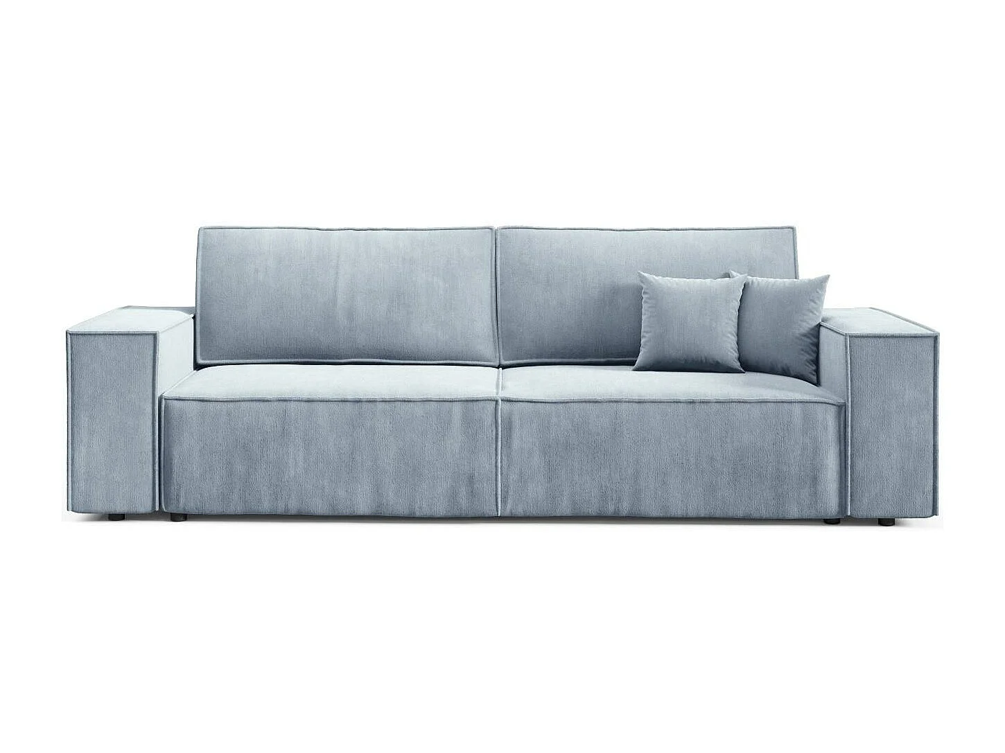 Schlafsofa mit Bettkasten MILLE Mini Himmelblau