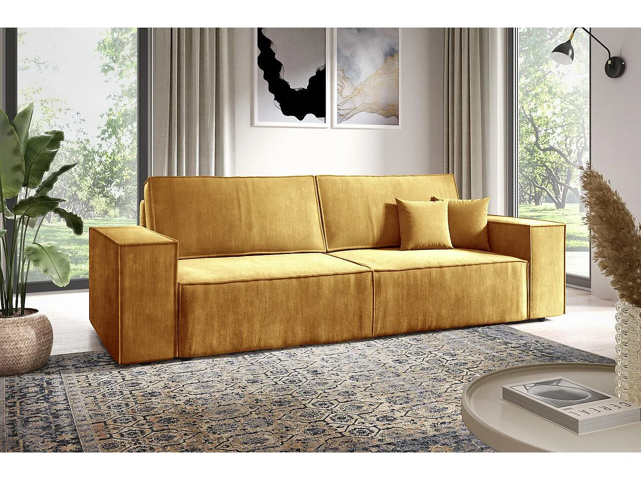 Canapé convertible  MILLE Mini Jaune