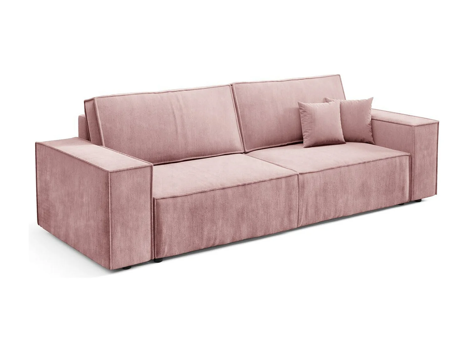 Schlafsofa mit Bettkasten MILLE Mini Rose
