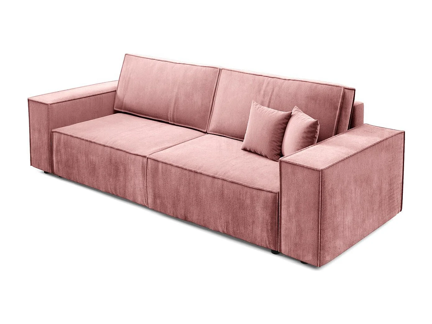 Schlafsofa mit Bettkasten MILLE Mini Rose